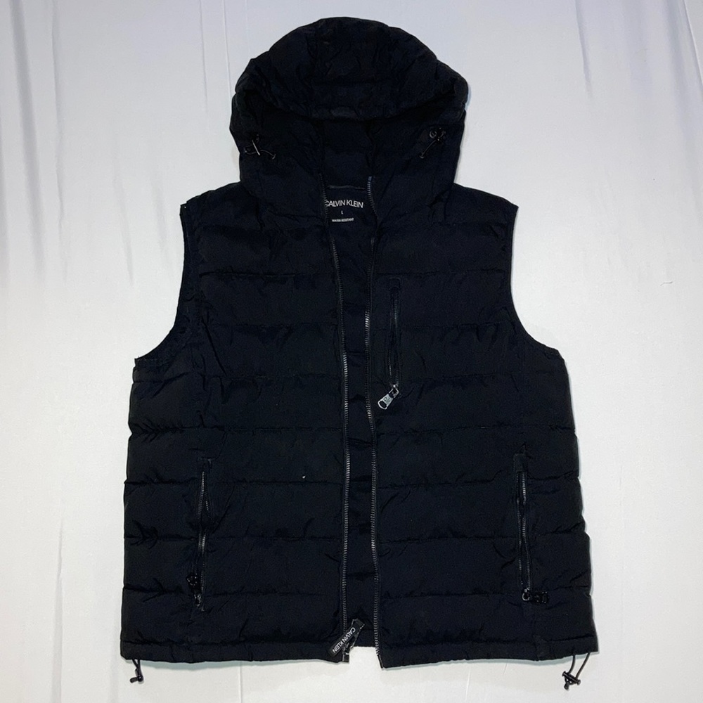 CALVIN KLEIN Hooded Puffer Vest (L)
